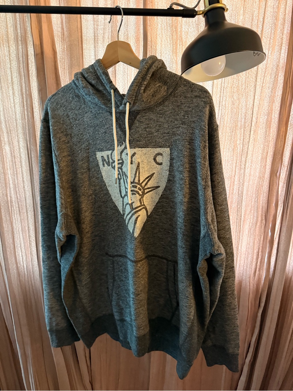 ULTRA RARE VINTAGE Y2K ABERCROMBIE & FITCH GRAY NYC HOODIE
